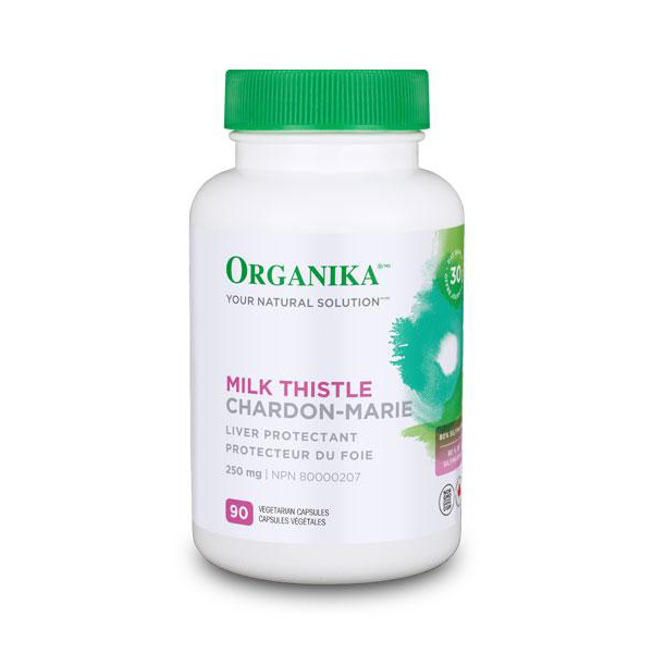Organika Milk Thistle 250mg 90 vegetarian capsules