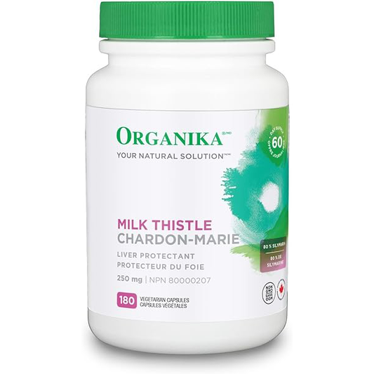 Organika Milk Thistle 250mg 180 vegetarian capsules