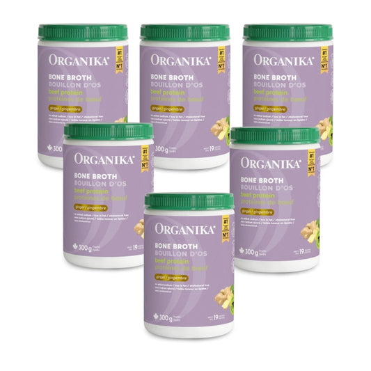 [優惠組合] 6瓶x Organika 牛骨薑味蛋白粉 300克