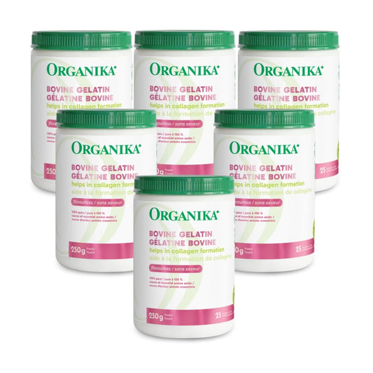 [優惠組合] 6瓶x Organika牛皮明膠粉，250克