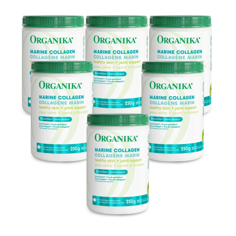6x Organika Marine Collagen Powder 250g Bundle