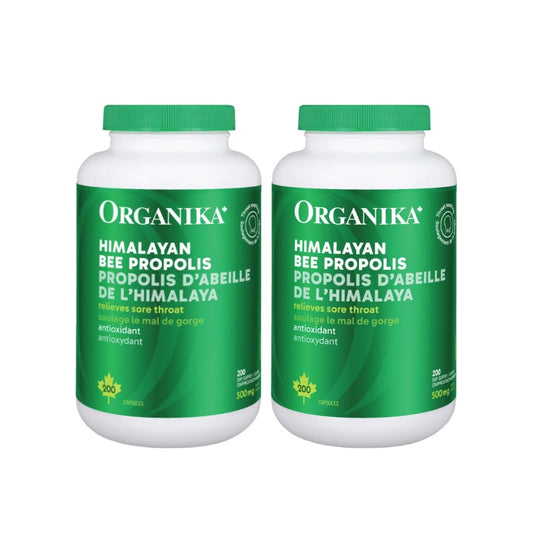 【优惠组合】2瓶 x Organika 高纯度天然蜂胶胶囊，500毫克，200粒