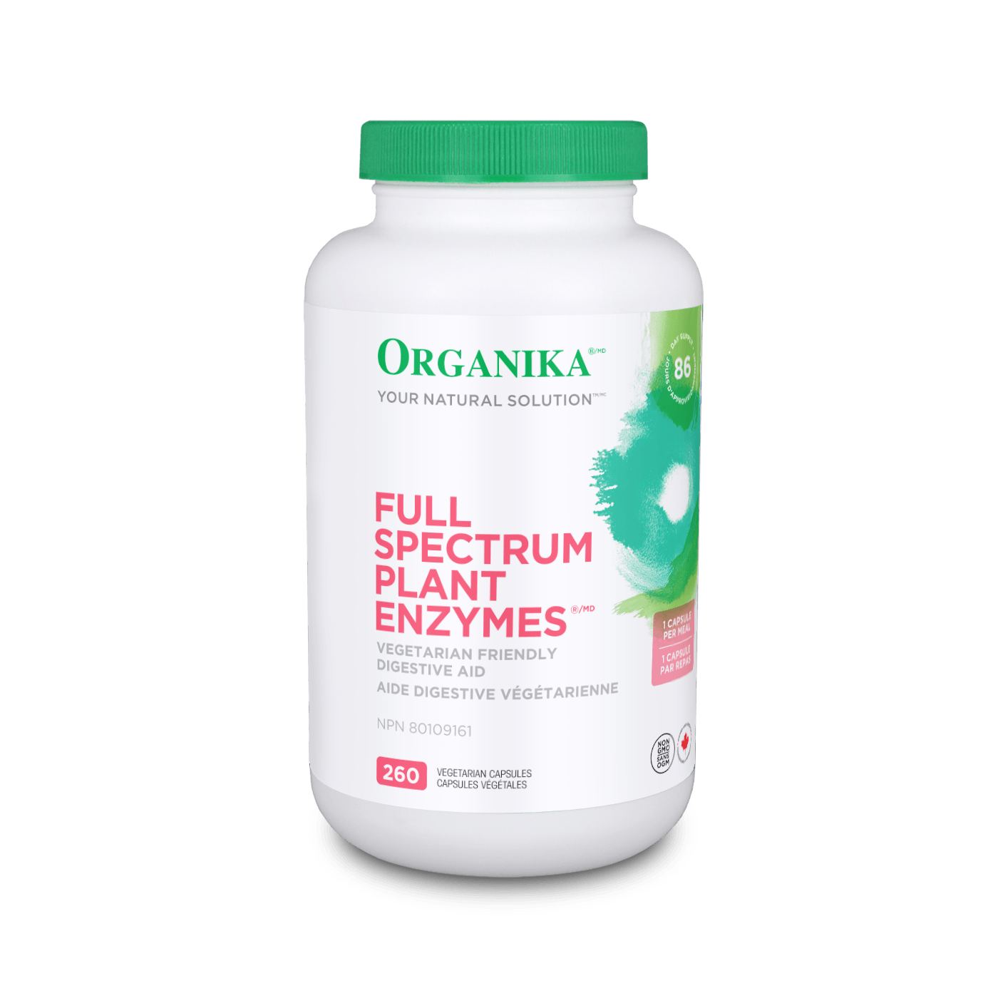 Organika Full Spectrum Plant Enzymes 260 vcaps