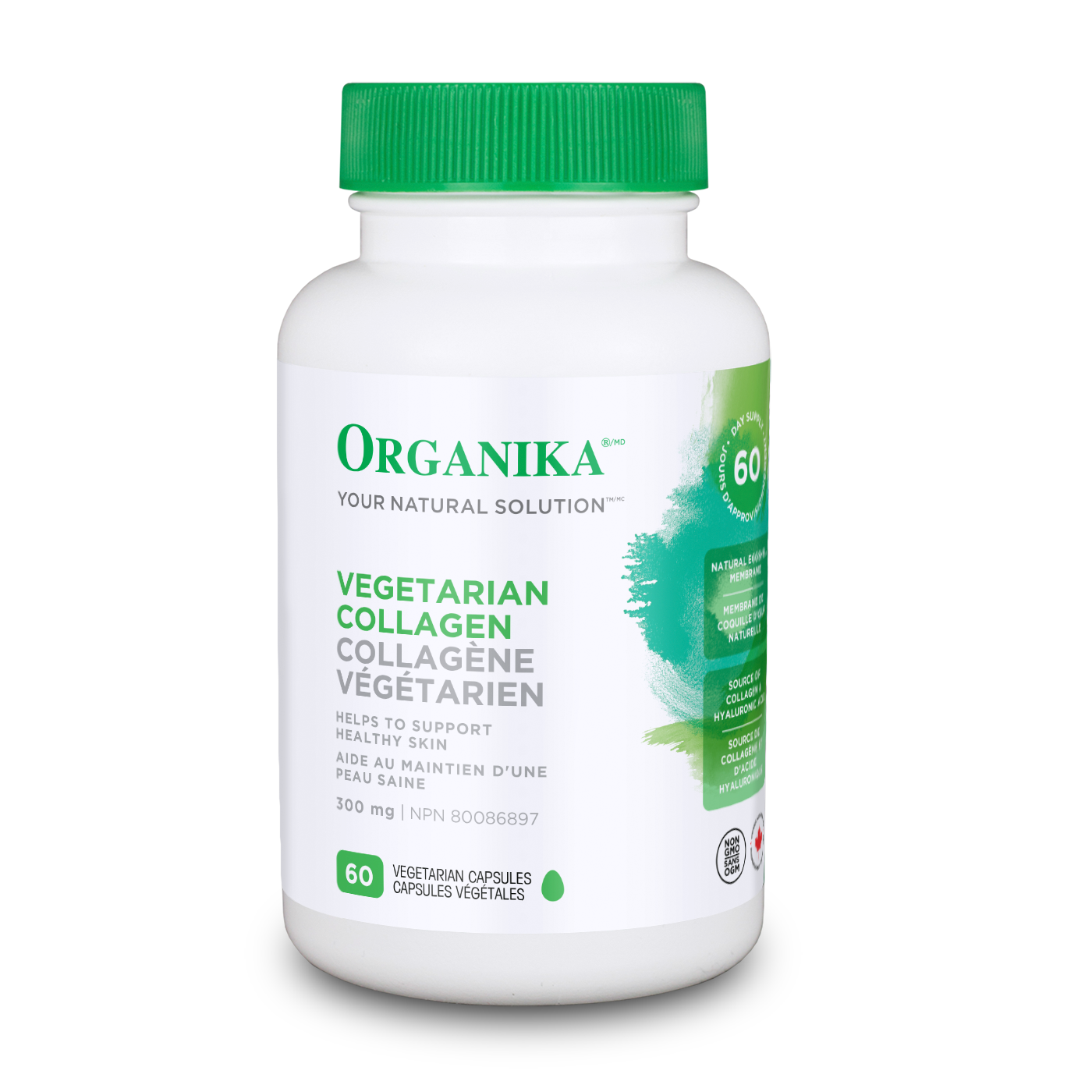 Organika Vegetarian Collagen 300mg 60 vegetarian capsules