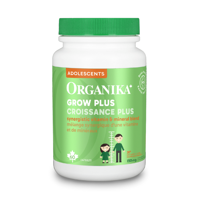 Organika 兒童成長營養補充劑，60 粒素食膠囊