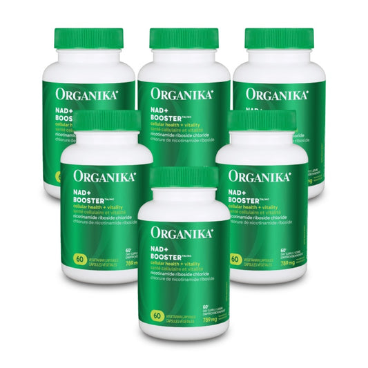 [優惠組合] 6瓶x Organika NAD+Booster NRC 300毫克 60粒素食膠囊