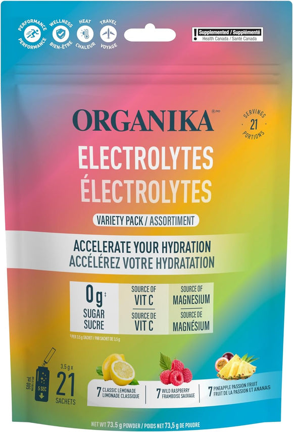 Organika Electrolytes Variety Pack 3.5 g x 21 Sachets