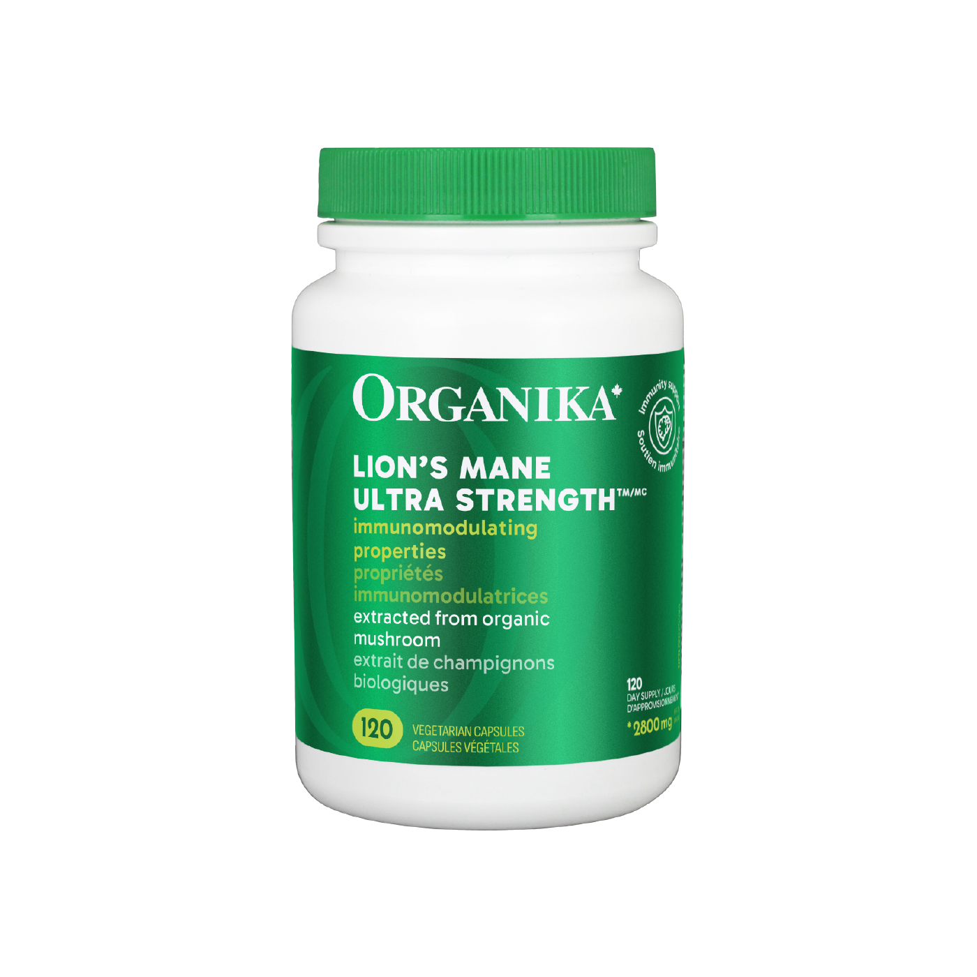 Organika 狮鬃菇超强效有机蘑菇提取物 120 粒素食胶囊