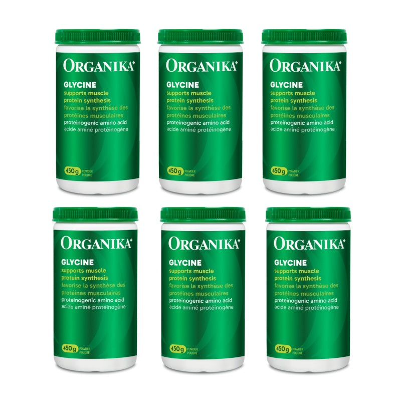 [優惠組合] 6瓶x Organika 甘胺酸 450 克 粉末