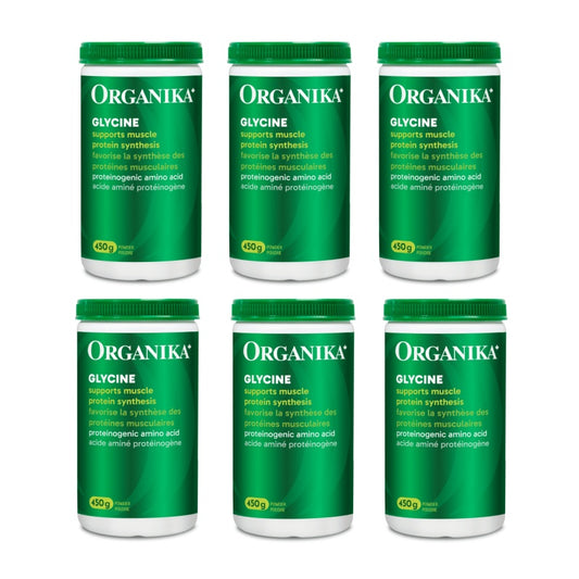 6x Organika Glycine 450g Powder Bundle