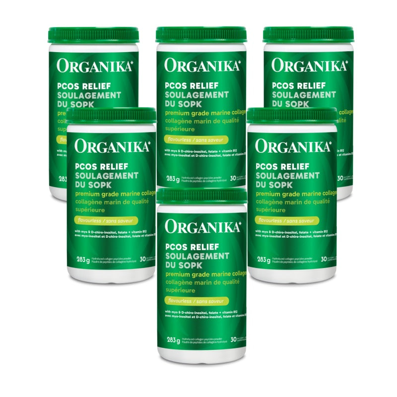 [優惠組合] 6瓶 x Organika 多囊卵巢綜合症 (PCOS) 海洋膠原蛋白 283g 
