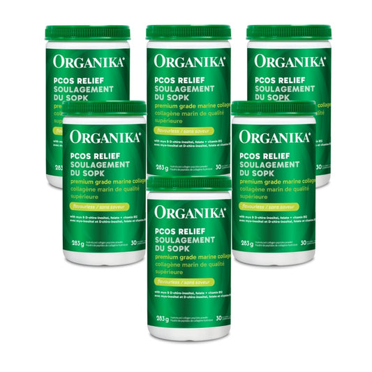 6x Organika PCOS Relief Marine Collagen 283 g Bundle