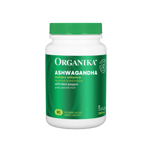 Organika Ashwagandha with Black Pepper 90 Vcaps