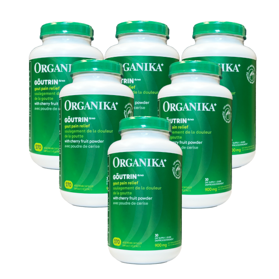 6 x Organika Goutrin 270 vegetarian capsules Bundle