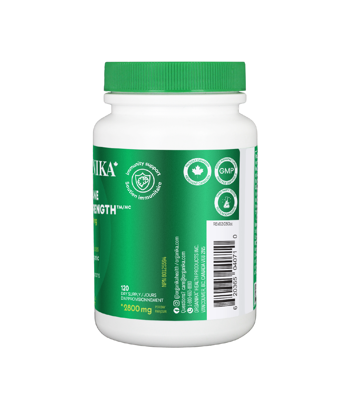 Organika 狮鬃菇超强效有机蘑菇提取物 120 粒素食胶囊