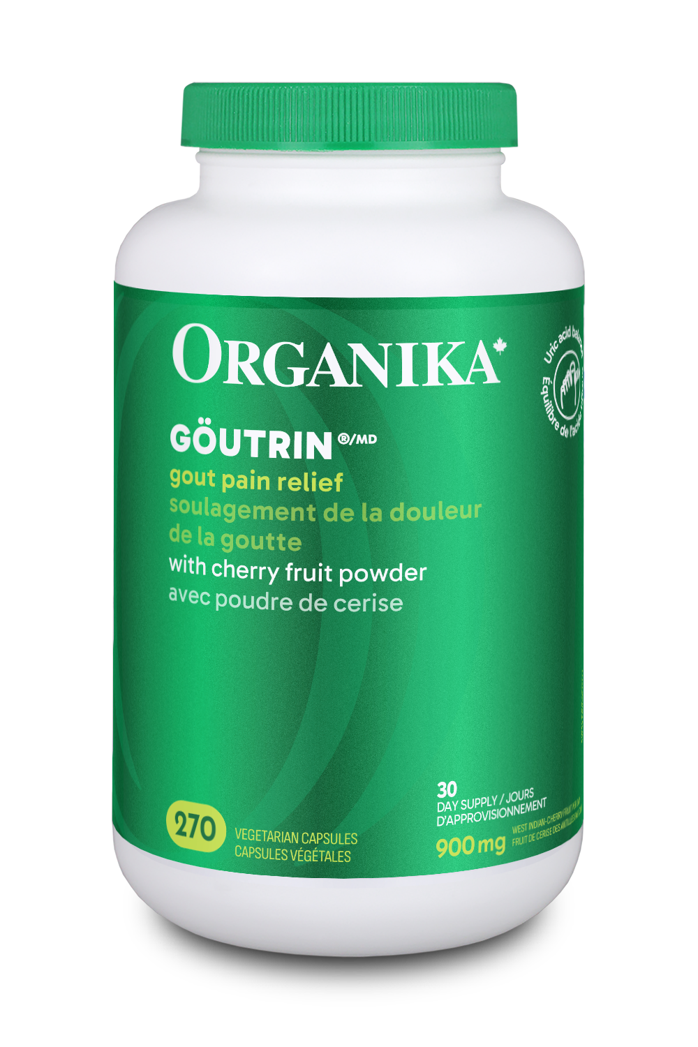 Organika Goutrin Canadian label bottle