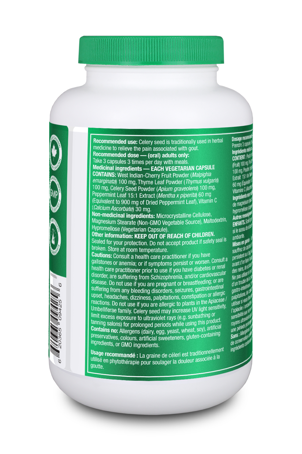 organika Goutrin 270 size label information