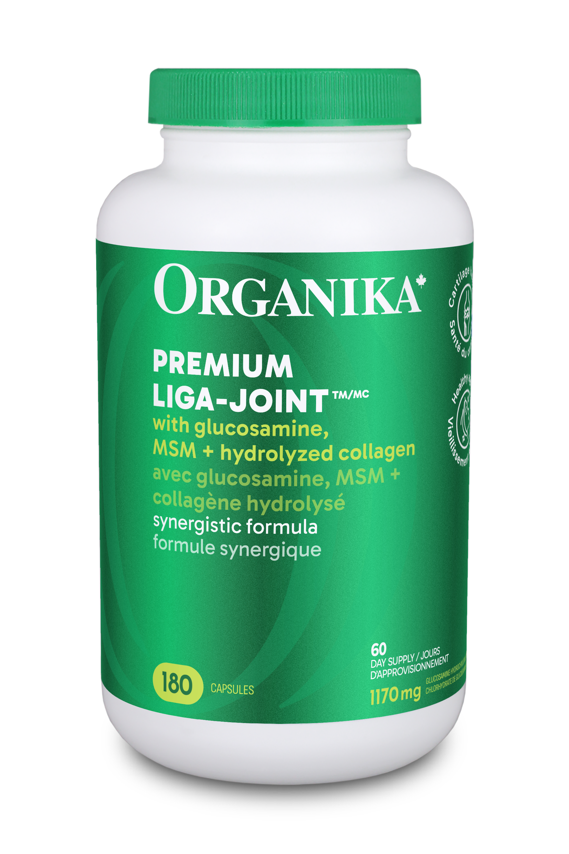 Organika LIGA-JOINT supplement bottle on a white background