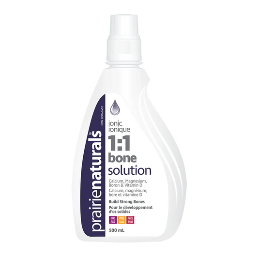 Prairie Naturals 1:1 Bone Solution bottle on a white background natvd.com