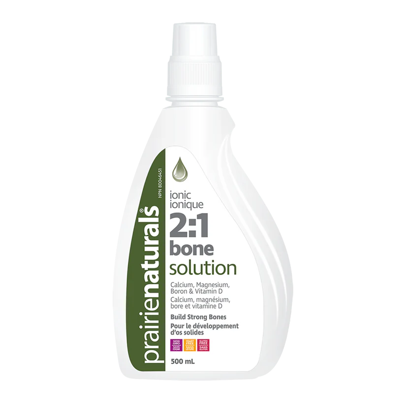 Prairie Naturals 2:1 Bone Solution bottle on a white background