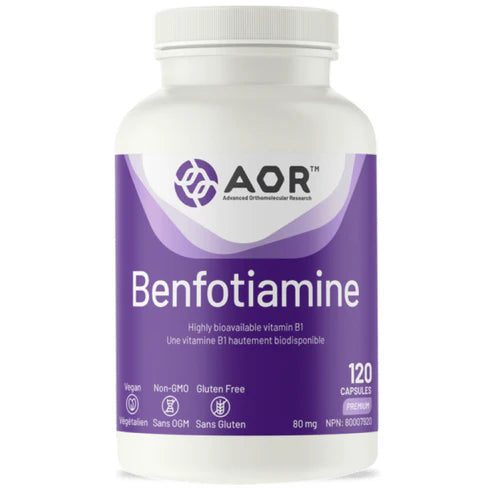 AOR Benfotiamine 80 mg 120 veg capsules