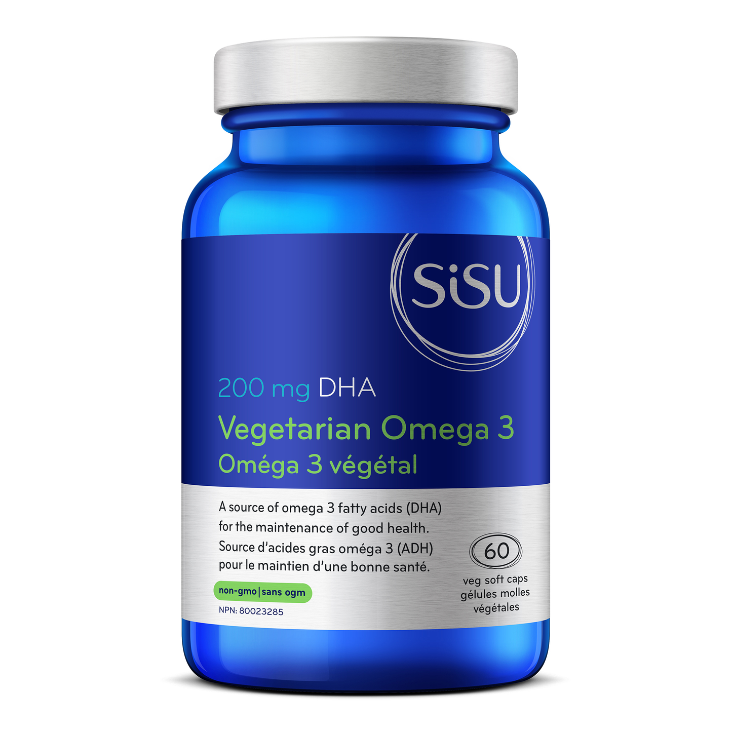 Sisu Vegetarian Omega 3 200 mg DHA , 60 capsules