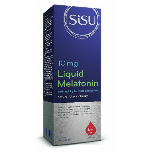 Sisu Liquid Melatonin packaging on a white background