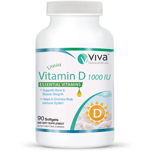 Viva Nutraceuticals Vitamin D supplement bottle on a white background natvd natural vitamin direct 