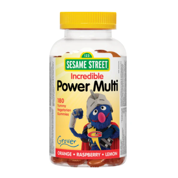 Sesame Street Multivitamin & Mineral- Orange, Raspberry and Lemon, 180 gummies