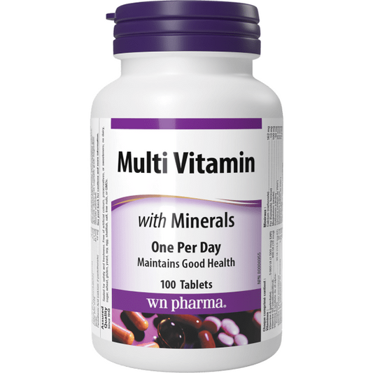 Webber Naturals Multivitamins with Minerals 100 tabs
