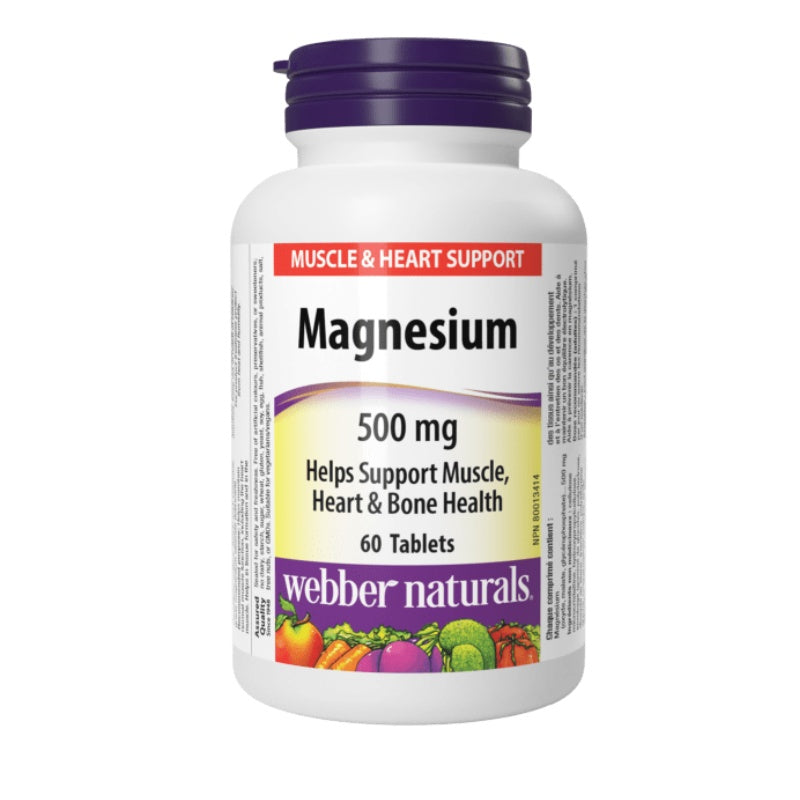 Webber Naturals Magnesium 500mg 60 tablets