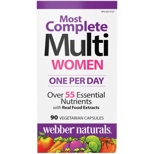 Webber Naturals 女士复合维生素,  90粒素食胶囊