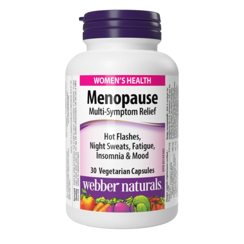 Webber Naturals Menopause Multi-Symptom Relief， 30  Vegetarian Capsules