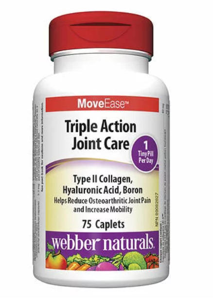 Webber Naturals Triple Action Joint Care - 75 caplets