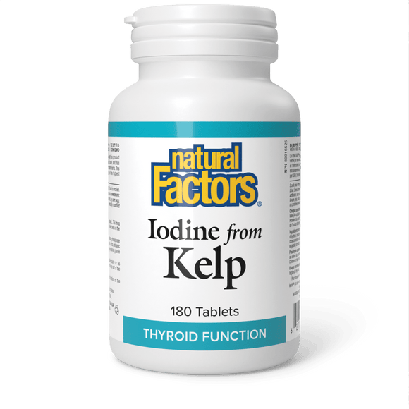 Natural Factors Iodine from Kelp, 180 tablets