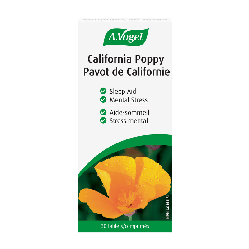 A.Vogel California Poppy 30 tablets - Melatonin-Free Sleep Aid & Stress Relief