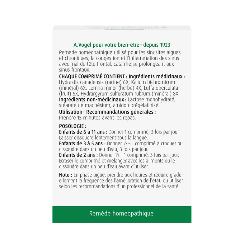 A.Vogel Sinus Junior — 兒童天然通鼻劑 120 錠 適用於兩歲以上 