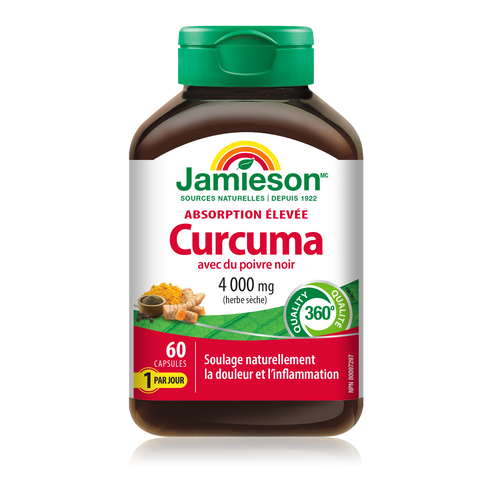 Jamieson 黑胡椒姜黄胶囊，60 粒
