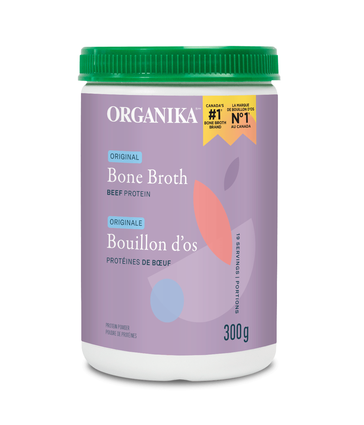 Organika Beef Bone Broth, Original Protein Powder, 300 g