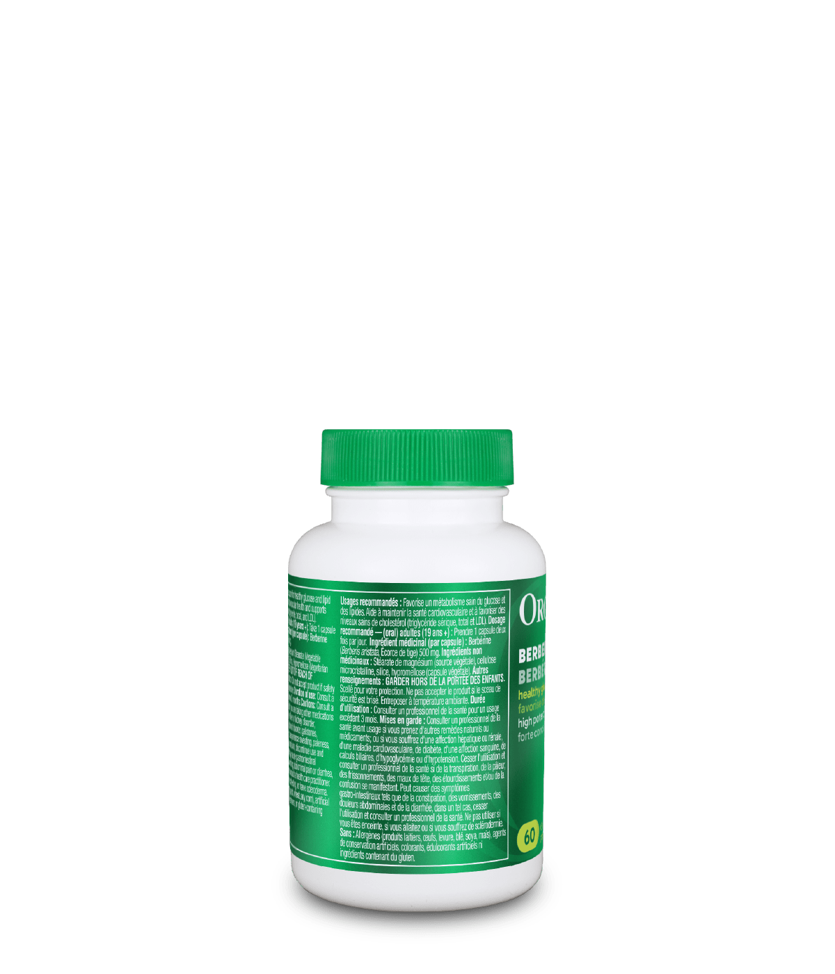 Organika 小檁鹼 500 毫克，促進心血管健康，60 粒膠囊