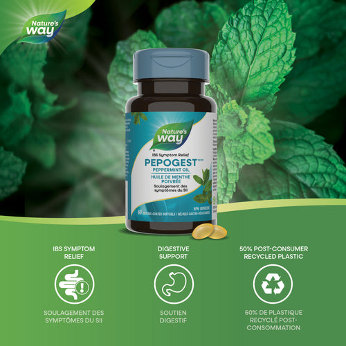 Nature's Way 薄荷油精华 肠溶缓释胶囊，60粒