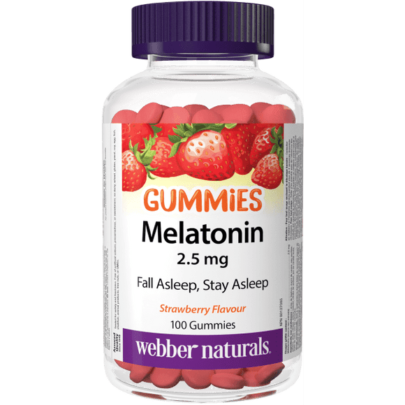 Webber Naturals Melatonin 2.5 mg , 100 Gummies