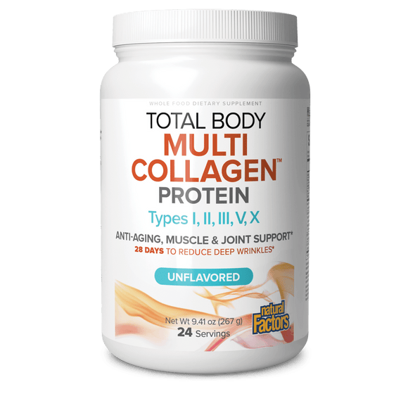 Natural Factors Total Body Multi Collagen Protein (Unflavoured) - 267g