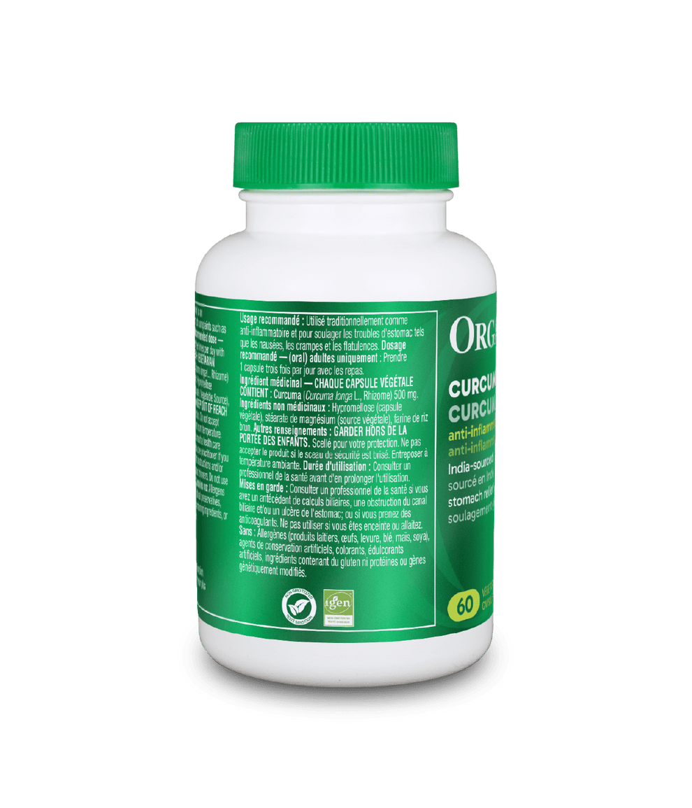 [優惠組合] 6瓶x Organika 薑黃素，保肝利膽，500毫克，60粒