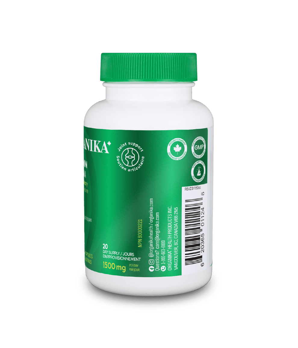 [優惠組合] 6瓶x Organika 薑黃素，保肝利膽，500毫克，60粒