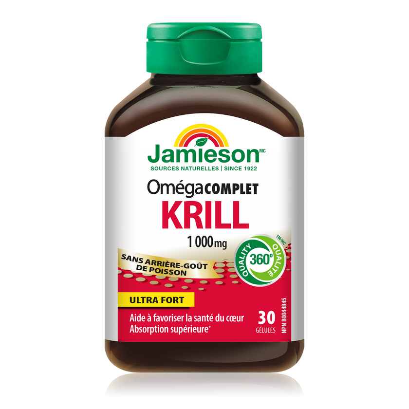 Jamieson Omega Complete™ Ultra Strength Super Krill 1000 mg, 30 softgels