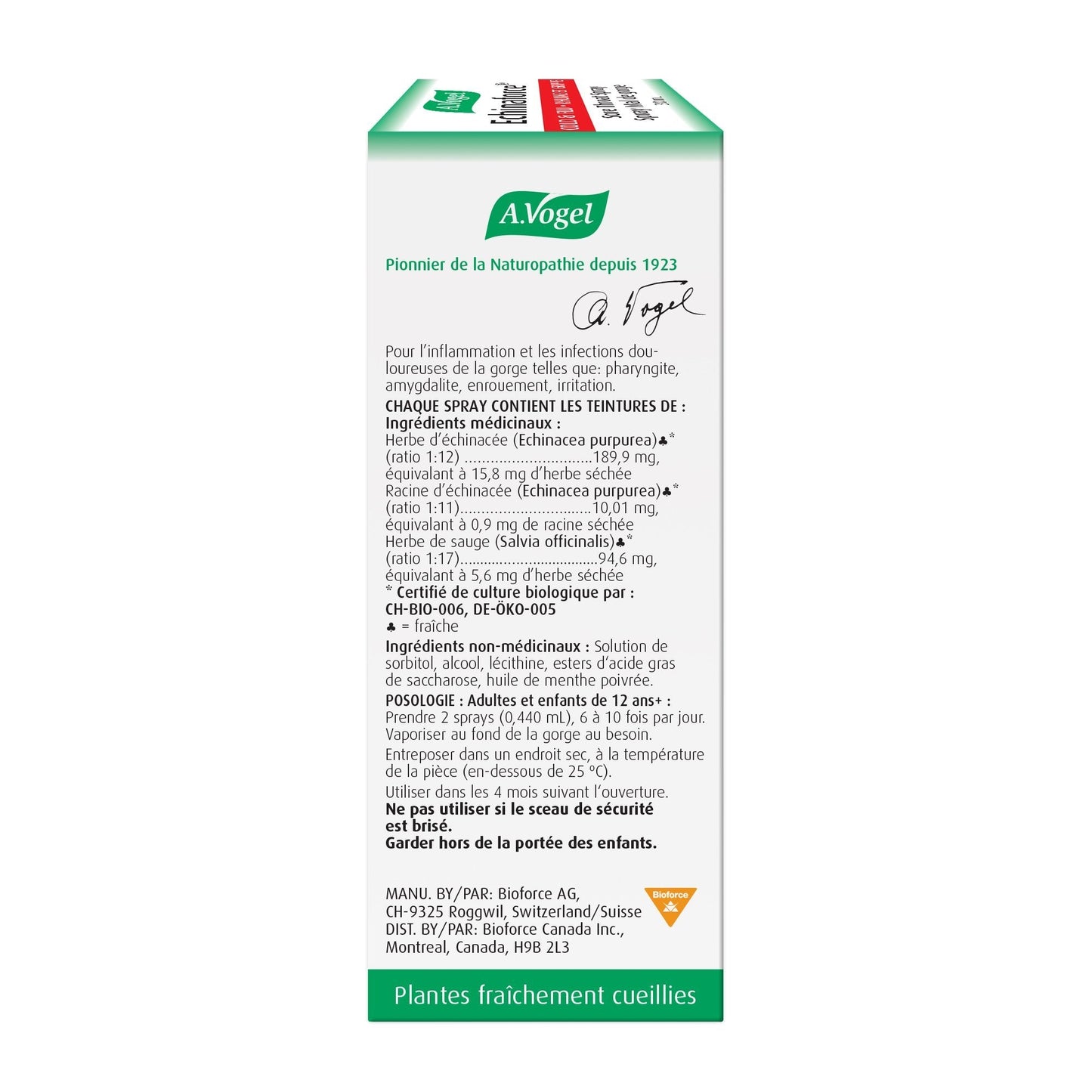 A. Vogel Echinaforce 咽喉喷剂 30 毫升