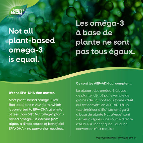 Nature's Way Not all plant based omega-3 is equal