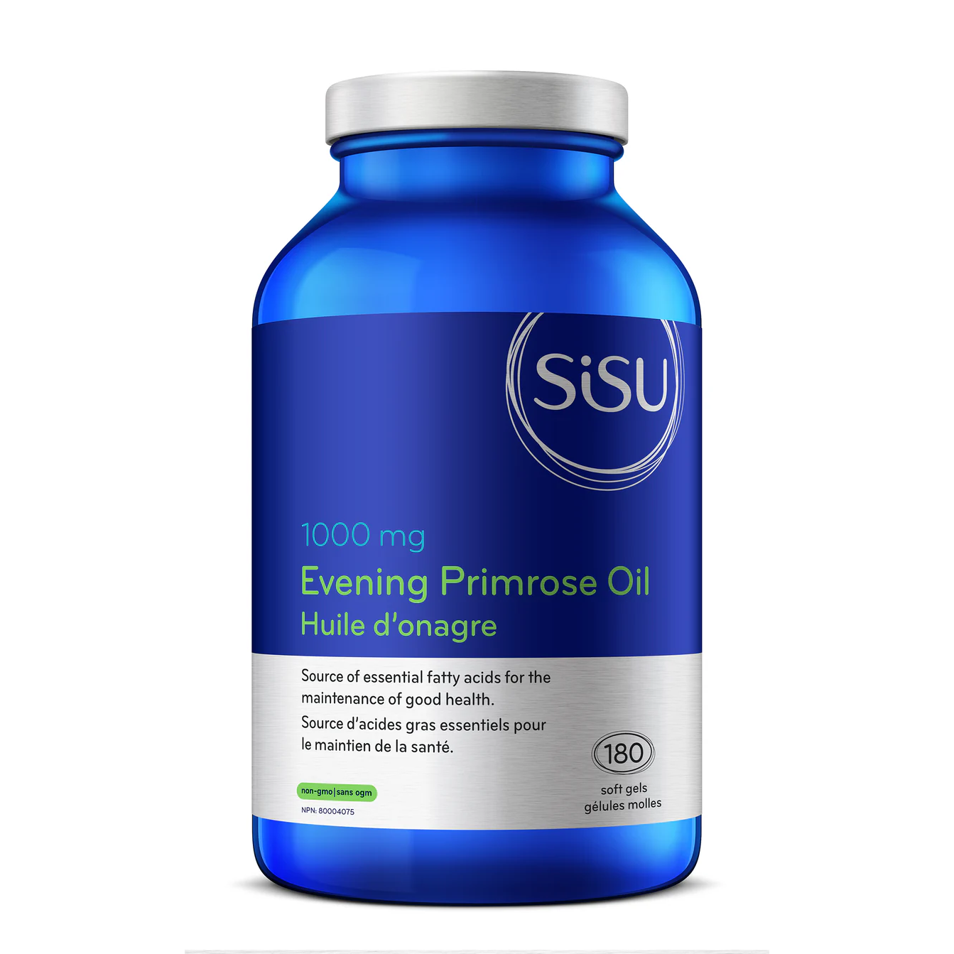 Blue Sisu supplement bottle with white cap on a white background available online natvd.com