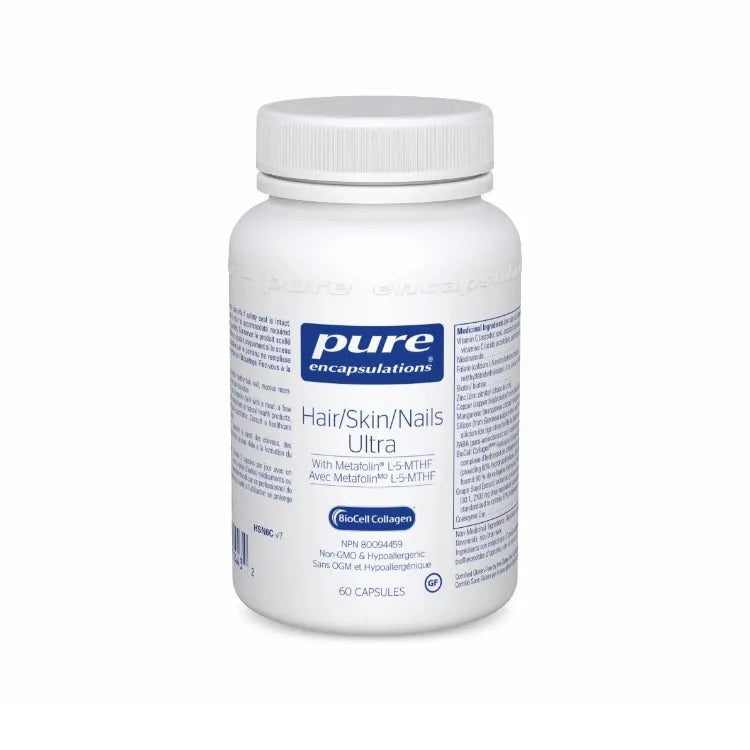 Pure Encapsulations Hair/Skin/Nails Ultra Canadian label sold by natvd.com